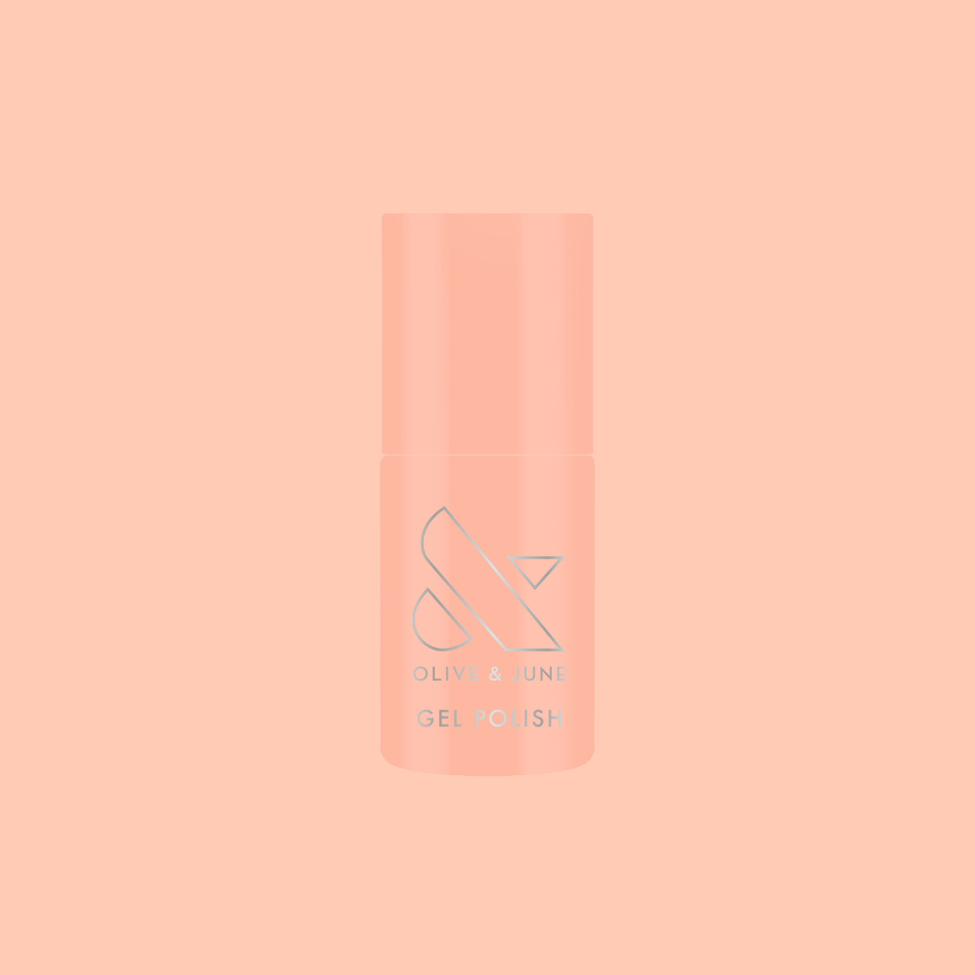 CS - Gel bottle in a soft peachy coral shade for a long-lasting, at-home gel polish manicure look
