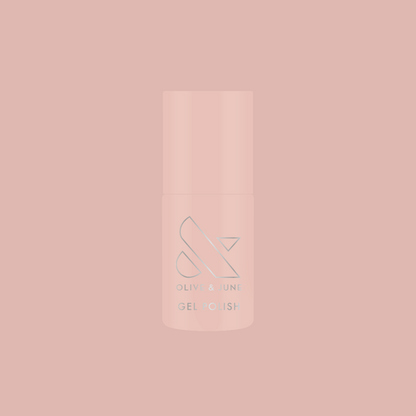 The Queen Takes Her Tea With Milk - Gel nail polish bottle in soft neutral mauve shade for a delicate mani by Olive and June