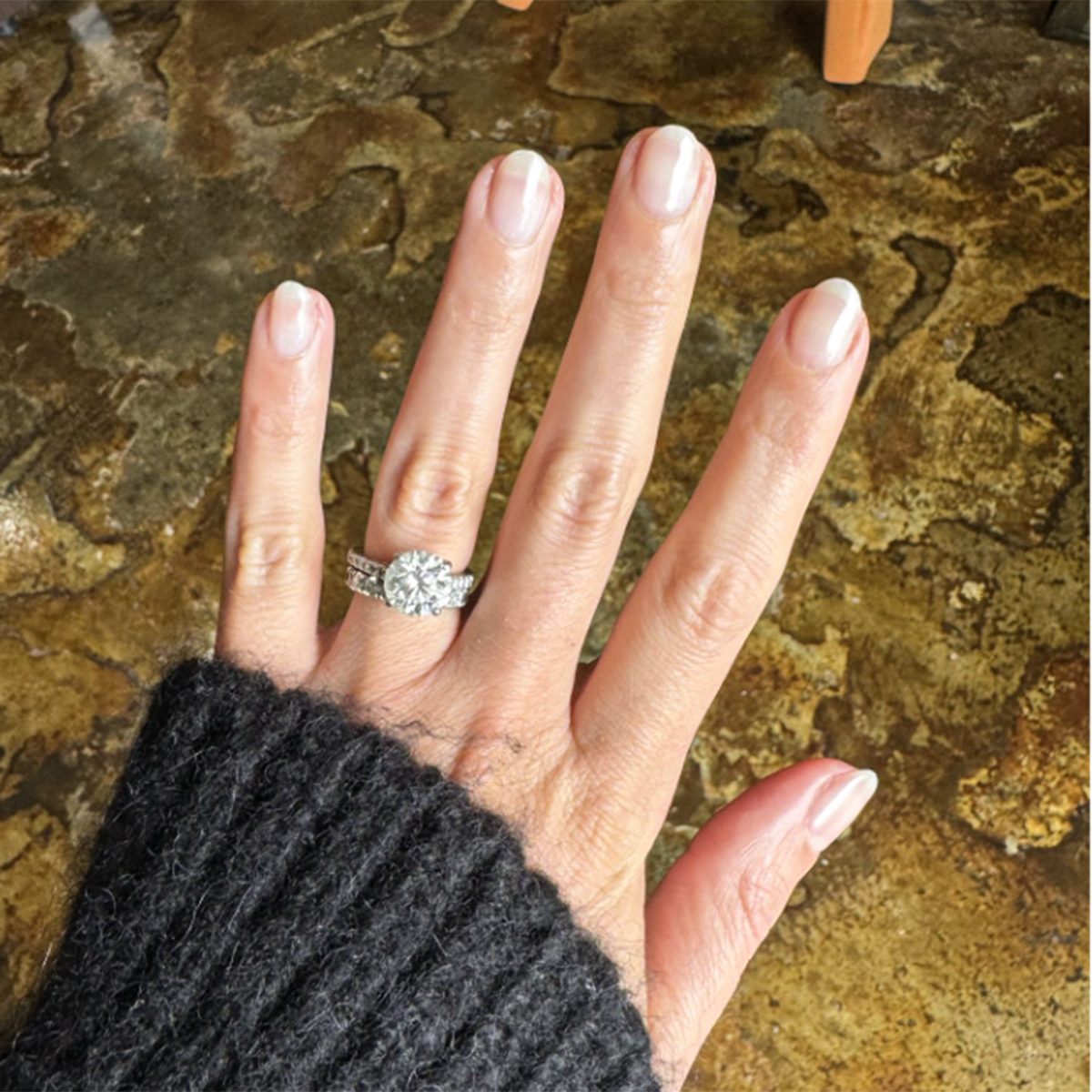 CCT - Gel on natural nails with a sheer, soft pink tint for a subtle and feminine manicure by Olive and June