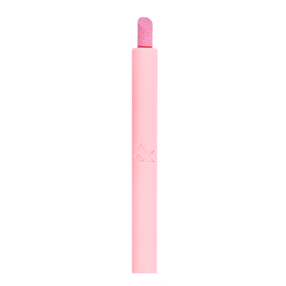 Cuticle Buffer tool in pink with textured tip for gentle cuticle care, remover, pusher, and buffer at home manicure use