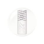 Sugar Glow - Builder Gel showing sheer milky white gel polish bottle on white background for strong manis