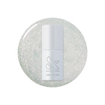 DIAMONDS ARE A MANI’S BEST FRIEND Gel bottle on sparkly iridescent sheer gel polish for long-lasting mani looks
