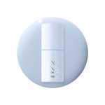 BP - Gel bottle on pastel icy blue background representing a smooth, long-lasting gel polish by Olive and June