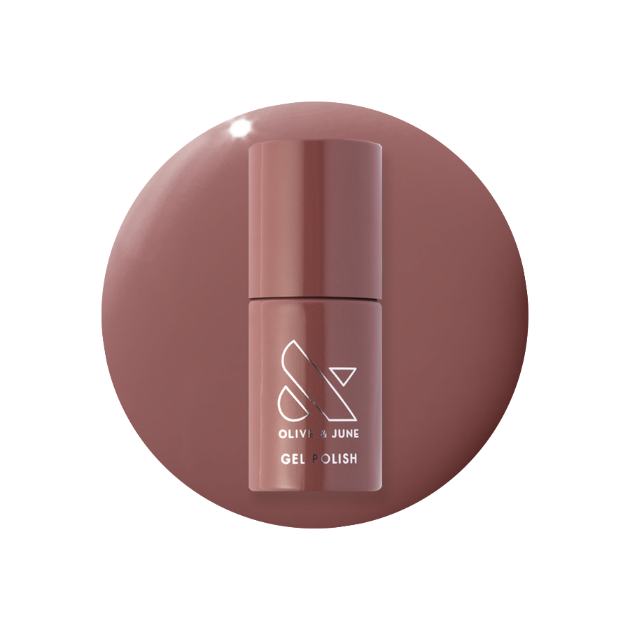 Shacket - Gel bottle in warm rose neutral shade for a smooth, long-lasting gel polish manicure by Olive and June