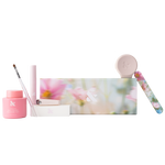 The Quick Dry Mani System - 6 Polishes with remover pot, nail tools, and floral case for easy at-home quick drying manicure